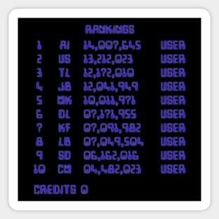 Lightcycle High Scores Sticker